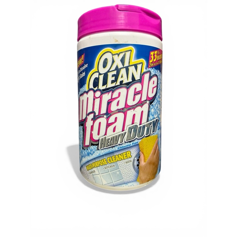 Oxi Clean Miracle Foam Power Cleaner Chlorine Free Stain Dissolving - Discont'd